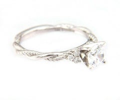 New Gabriel & Co 0.13 CTW Diamond Semi Mount Ring in 14K