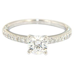 New Gabriel 
Co. 0.15ctw Diamond Straight Semi Mount Ring in 14K White Gold