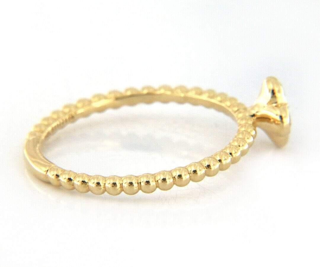 Women's New Gabriel & Co. 0.18ctw Diamond Cluster Clover Bujukan Bead Ring in 14K For Sale