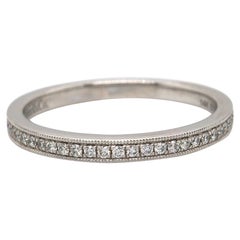 New Gabriel & Co. 0.19ctw Diamond Milgrain Anniversary Band Ring in 14K