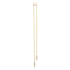 Neu Gabriel & Co. 0,24 Karat Pavé-Diamant Spike Lariat Halskette in 14K Gelbgold