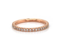 New Gabriel & Co. 0.47ctw Diamond Eternity Band Ring in 14K Rose Gold