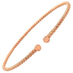 New Gabriel 
Co. Bujukan Beaded Cuff Bracelet in 14K Rose Gold