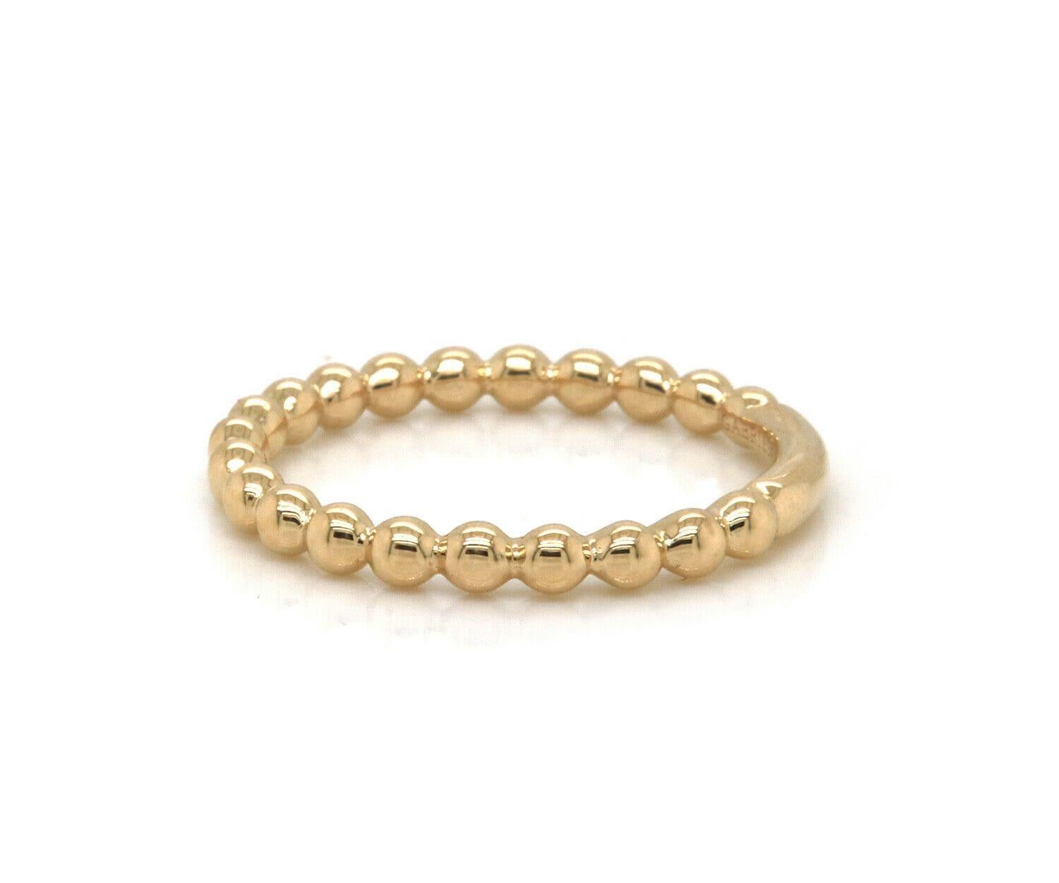 New Gabriel & Co. Bujukan Beaded Stackable Ring in 14K

Gabriel & Co. Bujukan Beaded Stackable Ring
14K Yellow Gold
Band Width: Approx. 2.30 MM
Ring Size: 6.50 (US)
Weight: Approx. 2.20 Grams
Stamped: GABRIEL & CO., 14K, S1279721

Condition:
Offered