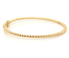 New Gabriel & Co. Bujukan Bracelet manchette en or 14 carats avec cercles de diamants et millegrain
