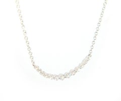 New Gabriel & Co. Diamond Curved Bar Necklace in 14K White Gold
