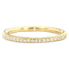 New Gabriel 
Co. Shared Prong Diamond Wedding Band Ring in 14K Yellow Gold