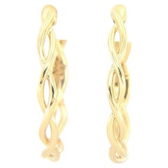 New Gabriel 
Co. Twisted Hoop Earrings in 14K Yellow Gold