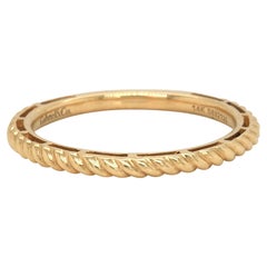New Gabriel 
Co. Twisted Rope Stackable Band Ring in 14K Yellow Gold