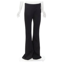 new GAUCHERE Rihanna 100% virgin woo wide legl flared trousers FR38 M