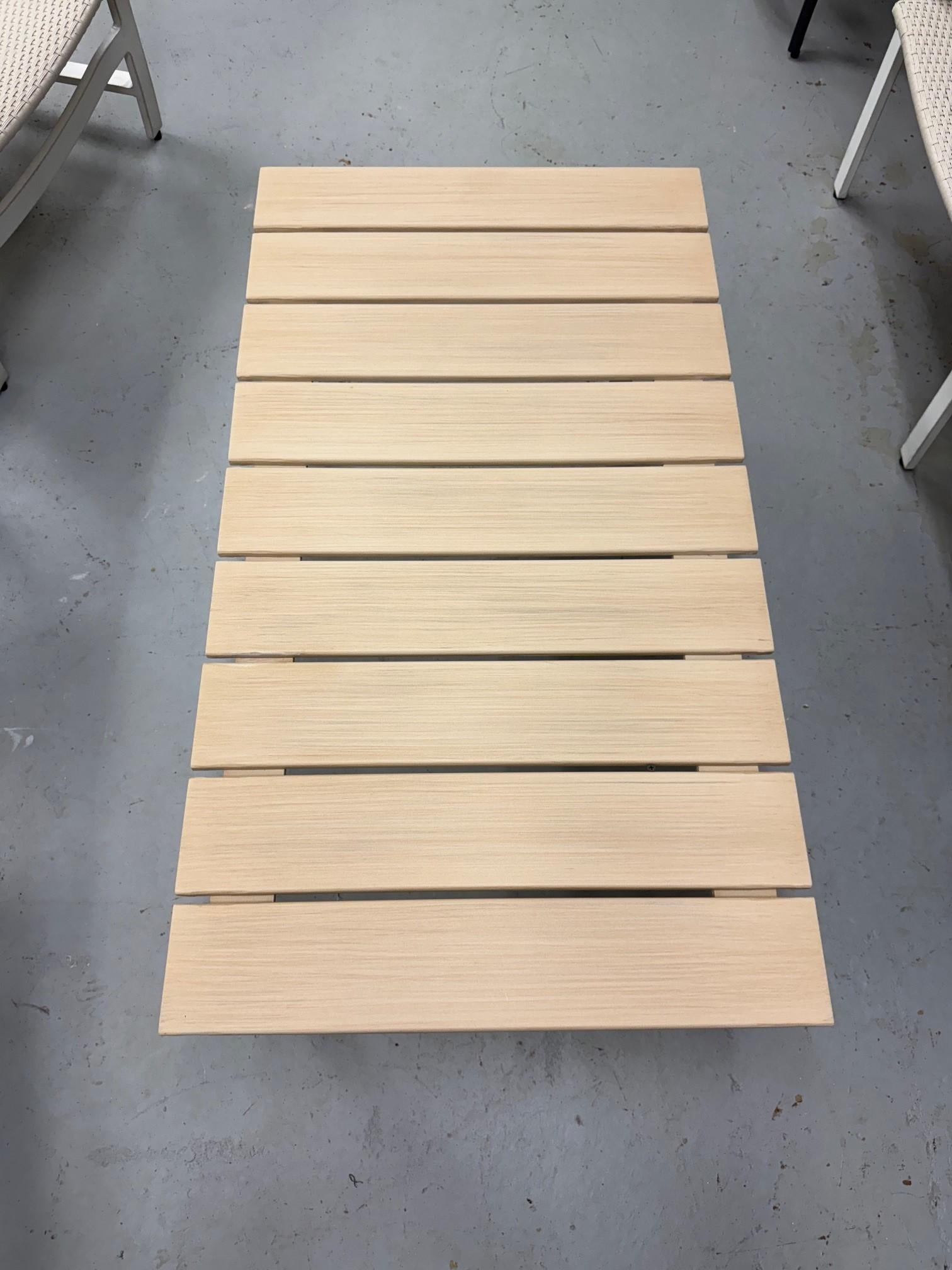 Nuevo Conjunto de exterior Gensun Casual Ventura de 5 piezas de aluminio fundido y mimbre en venta 8