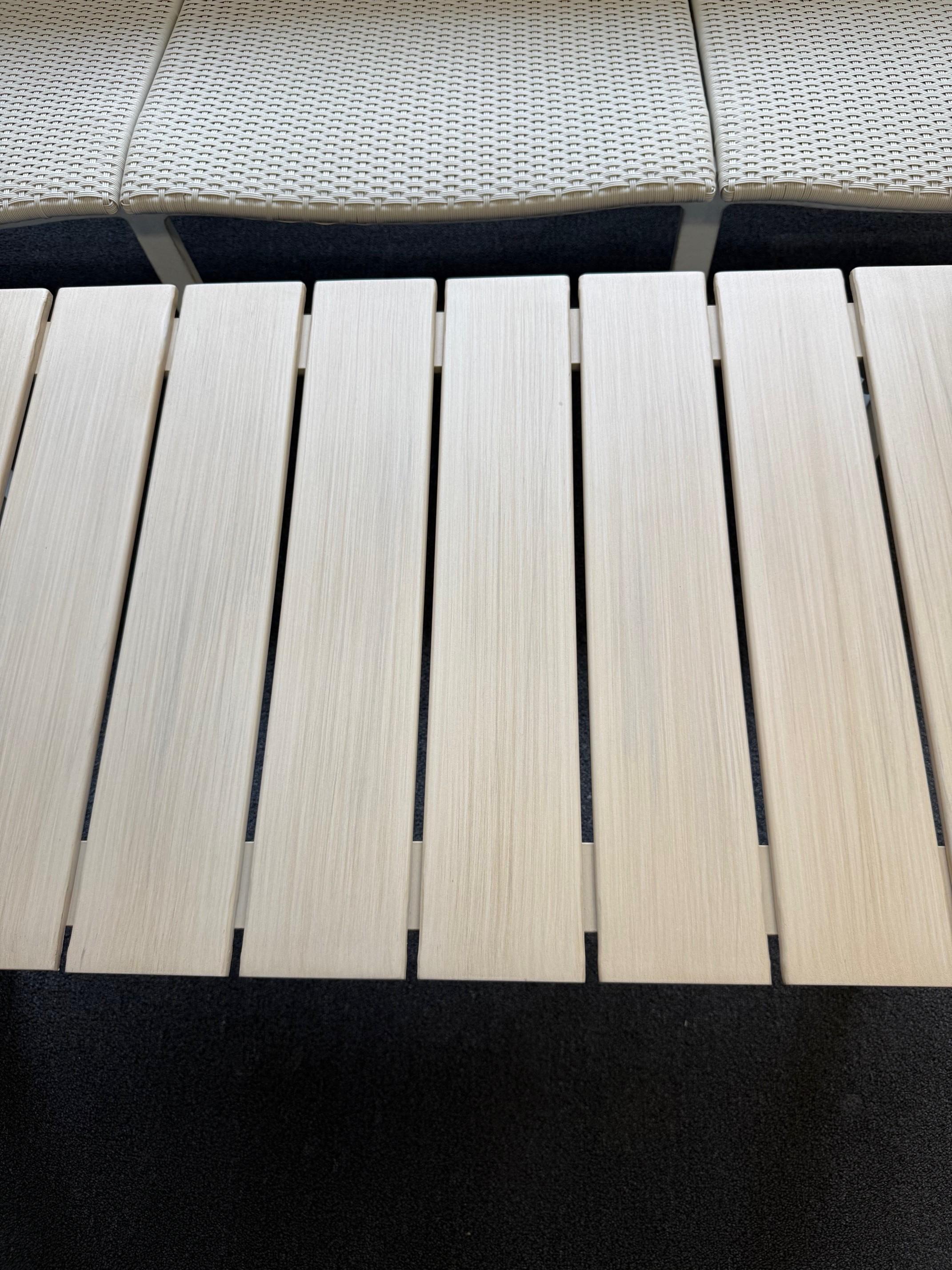 Nuevo Conjunto de exterior Gensun Casual Ventura de 5 piezas de aluminio fundido y mimbre en venta 9