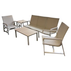 Neu Gensun Casual Ventura 5 Pieces Gussaluminium und Wicker Outdoor Patio Set