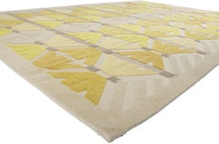New Geometric High-Low Rug with Conceptual Raised Design Elements