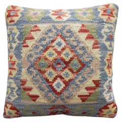 New Geometric Kilim Cushion Cover Handwoven Oriental Scatter Cushion