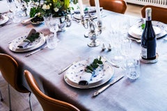 New Georg Jensen Acorn Sterling Silver Extra Large Two-Piece Carving Set