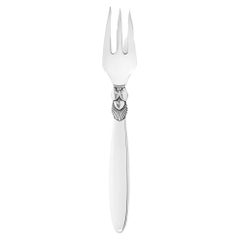 New Georg Jensen Cactus Sterling Silver Fish Fork 061