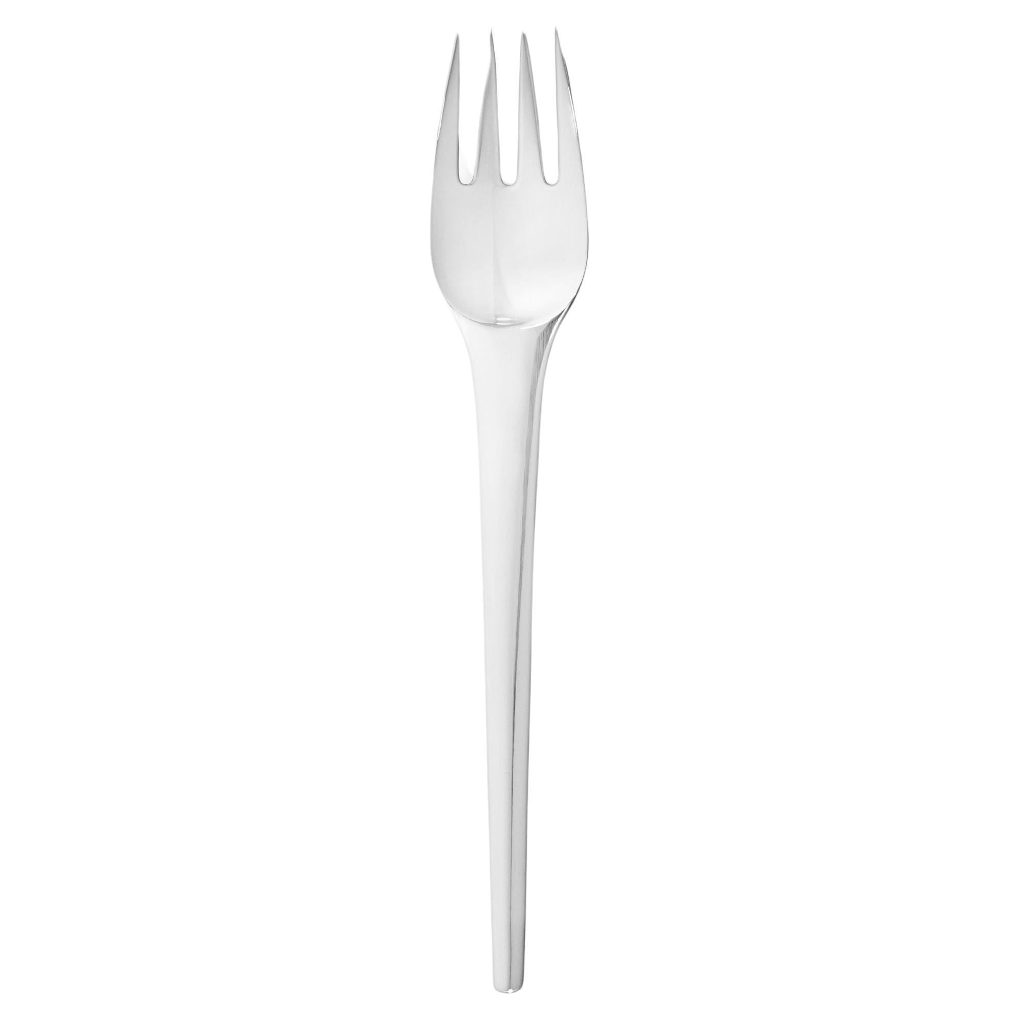 New Georg Jensen Caravel Sterling Silver Dinner Fork 012 For Sale