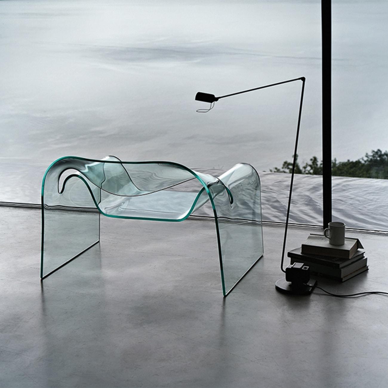 “A perfect synthesis of technological experimentation and formal research, the Ghost armchair, designed by Cini Boeri and Tomu Katayanagi, represents the desire to dematerialise the perception of function in favour of the user, who thus becomes the