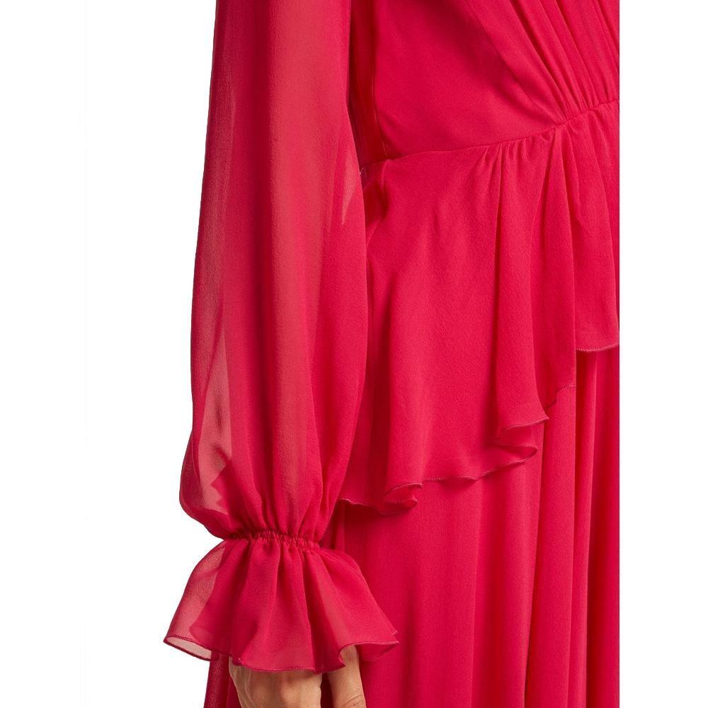 NEW Giambattista Valli Gathered Silk-Chiffon Gown IT44 US 6-8 For Sale 1