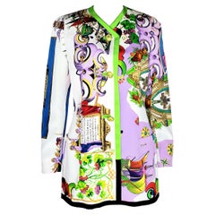 NEW GIANNI VERSACE 1990-s RARE COUTRE FLORAL COAT 40 - 6
