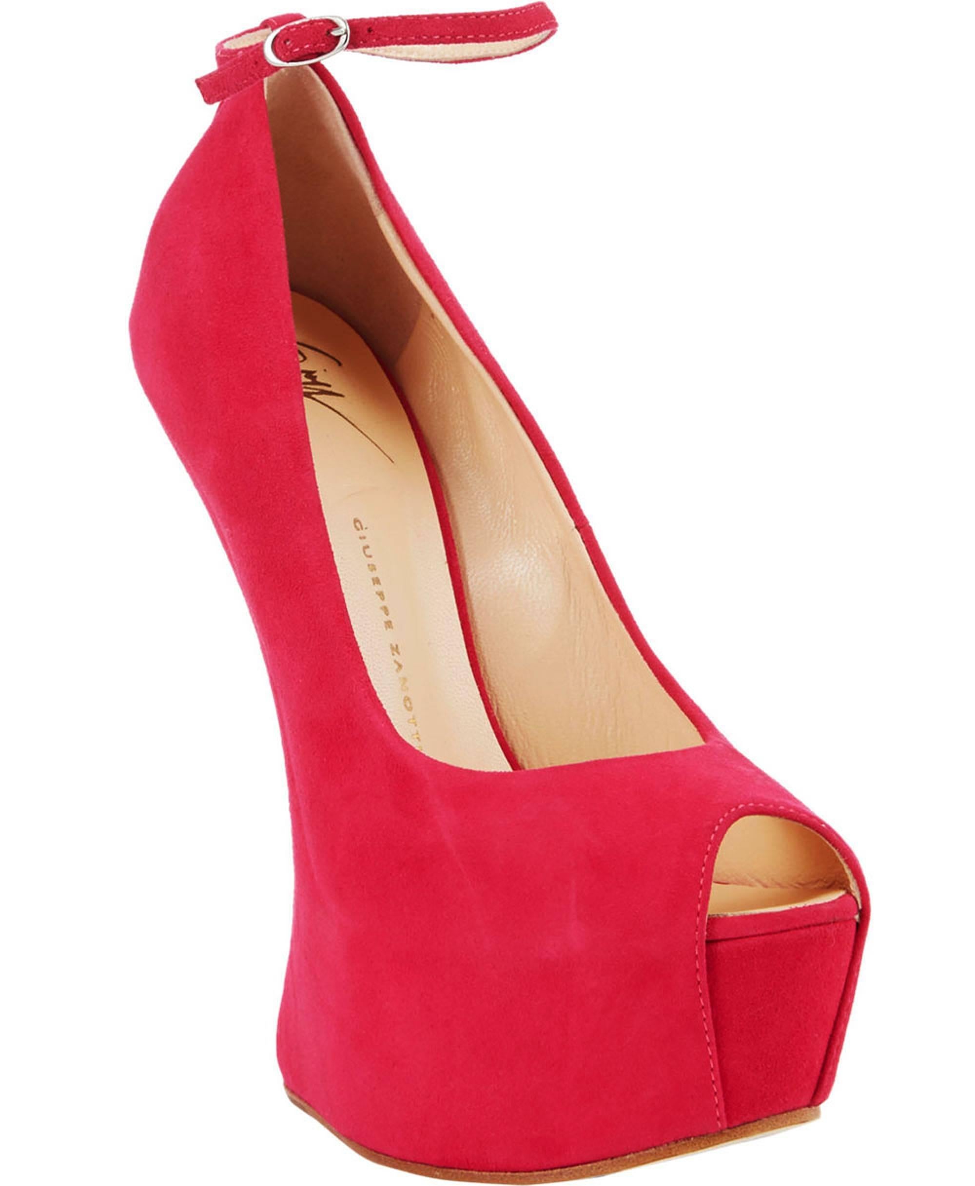New GIUSEPPE ZANOTTI Bougainvillea Sculpted Wedges Jem Open Toe Pump 39 In New Condition For Sale In Montgomery, TX