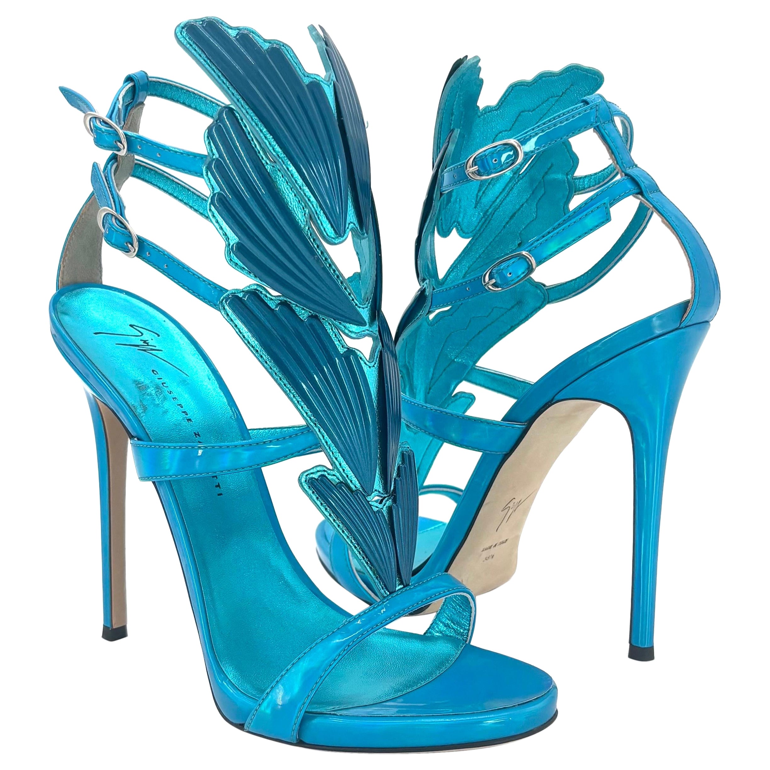 NEW Giuseppe Zanotti Cruel 2.0  Alien Siutta Wing Strappy Sandals 38.5 For Sale