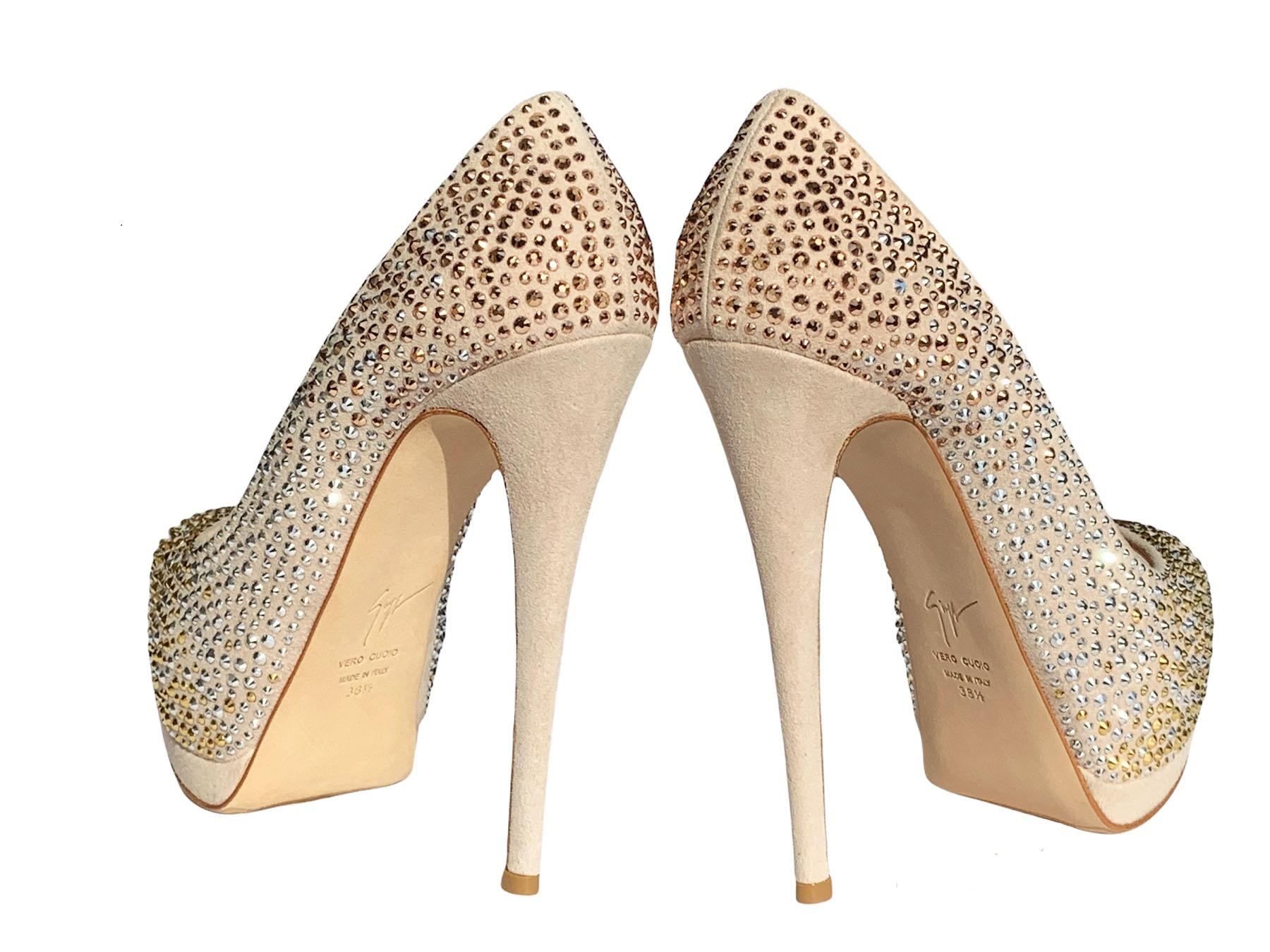 jeweled platform heels