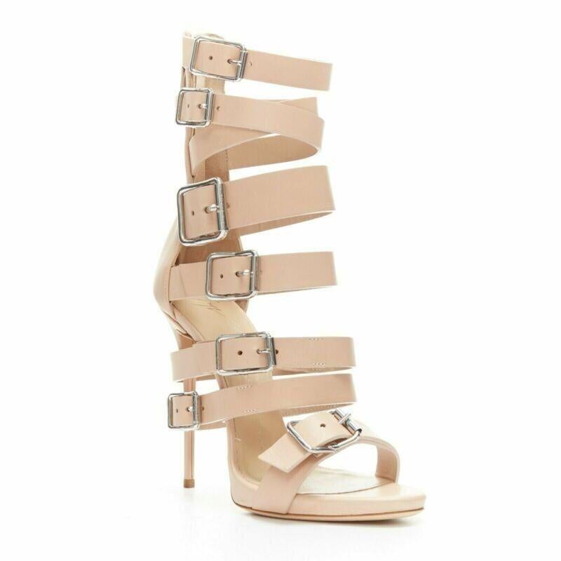 New GIUSEPPE ZANOTTI nude multi straps gladiator bondage buckle high heel EU38
Reference: TGAS/A03387
Brand: Giuseppe Zanotti
Model: Strappy heel
Material: Leather
Color: Beige
Pattern: Solid
Closure: Zip
Lining: Leather
Extra Details: Bondage