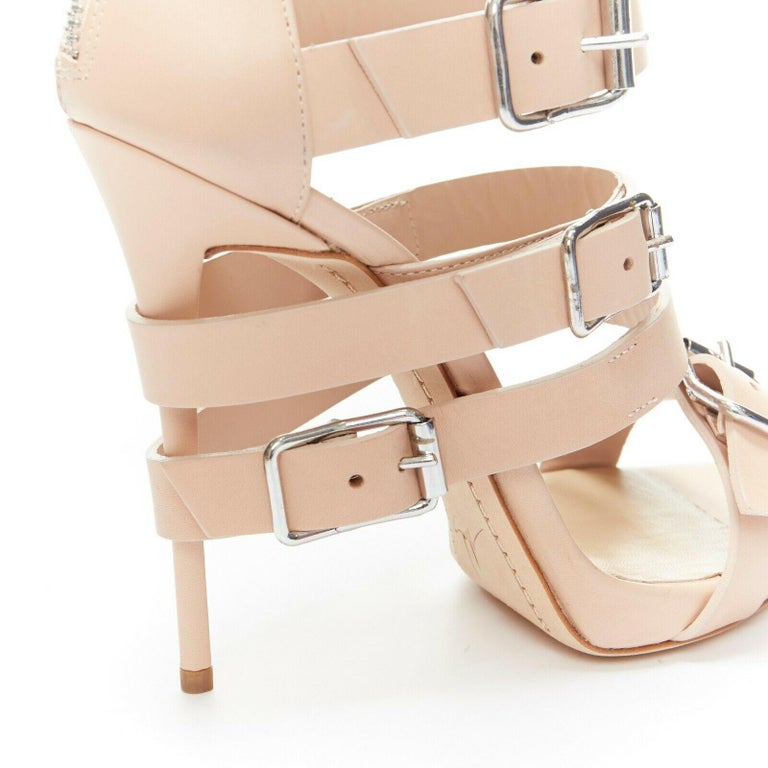 new-giuseppe-zanotti-nude-multi-straps-gladiator-bondage-buckle-high