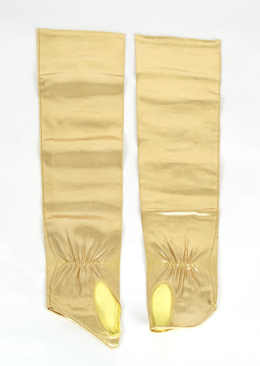 gold arm warmers
