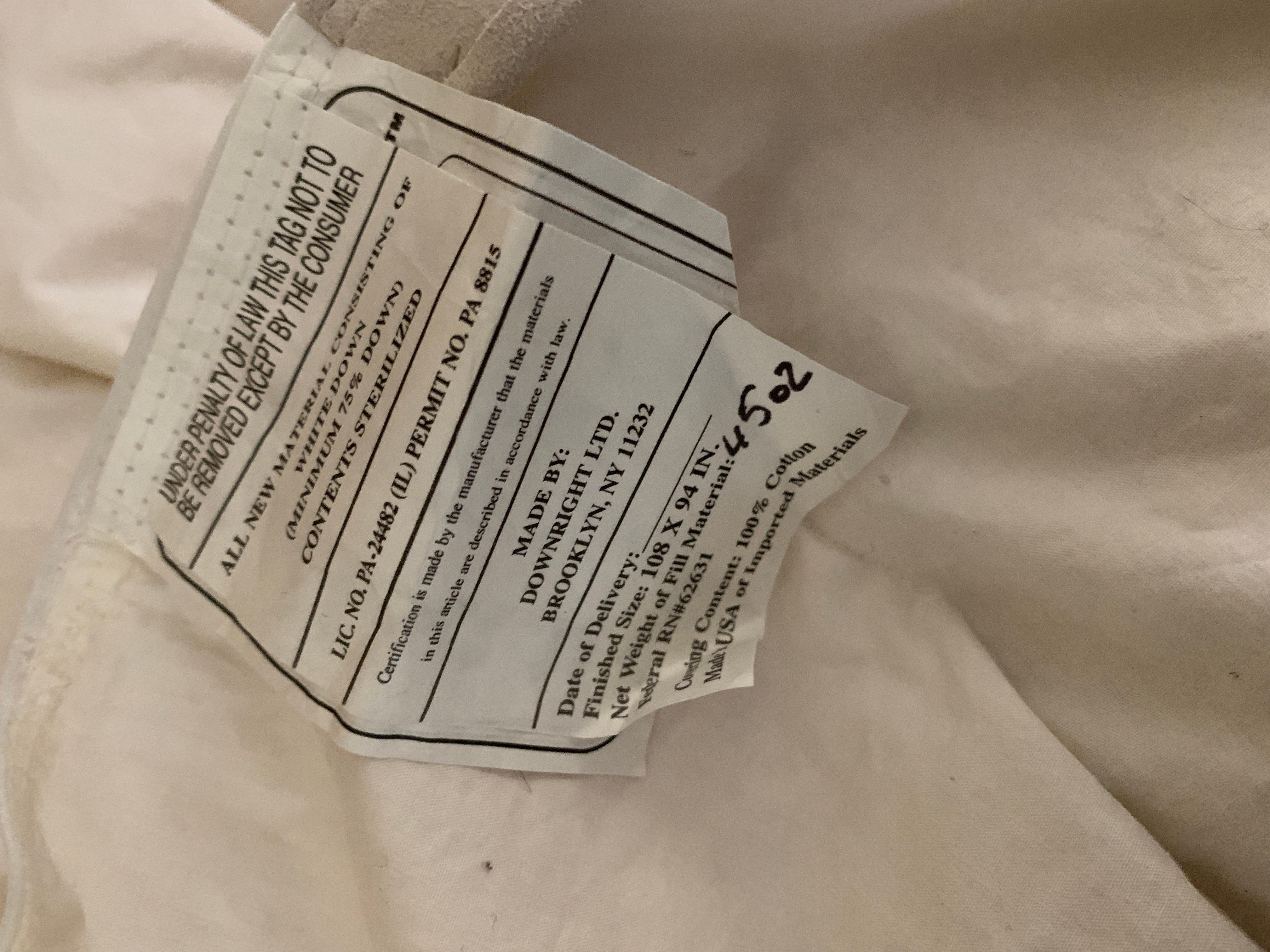 New Gold Raw Silk King Sz Duvet w/ Down Comforter Filler from Luxe Bedding Set 7