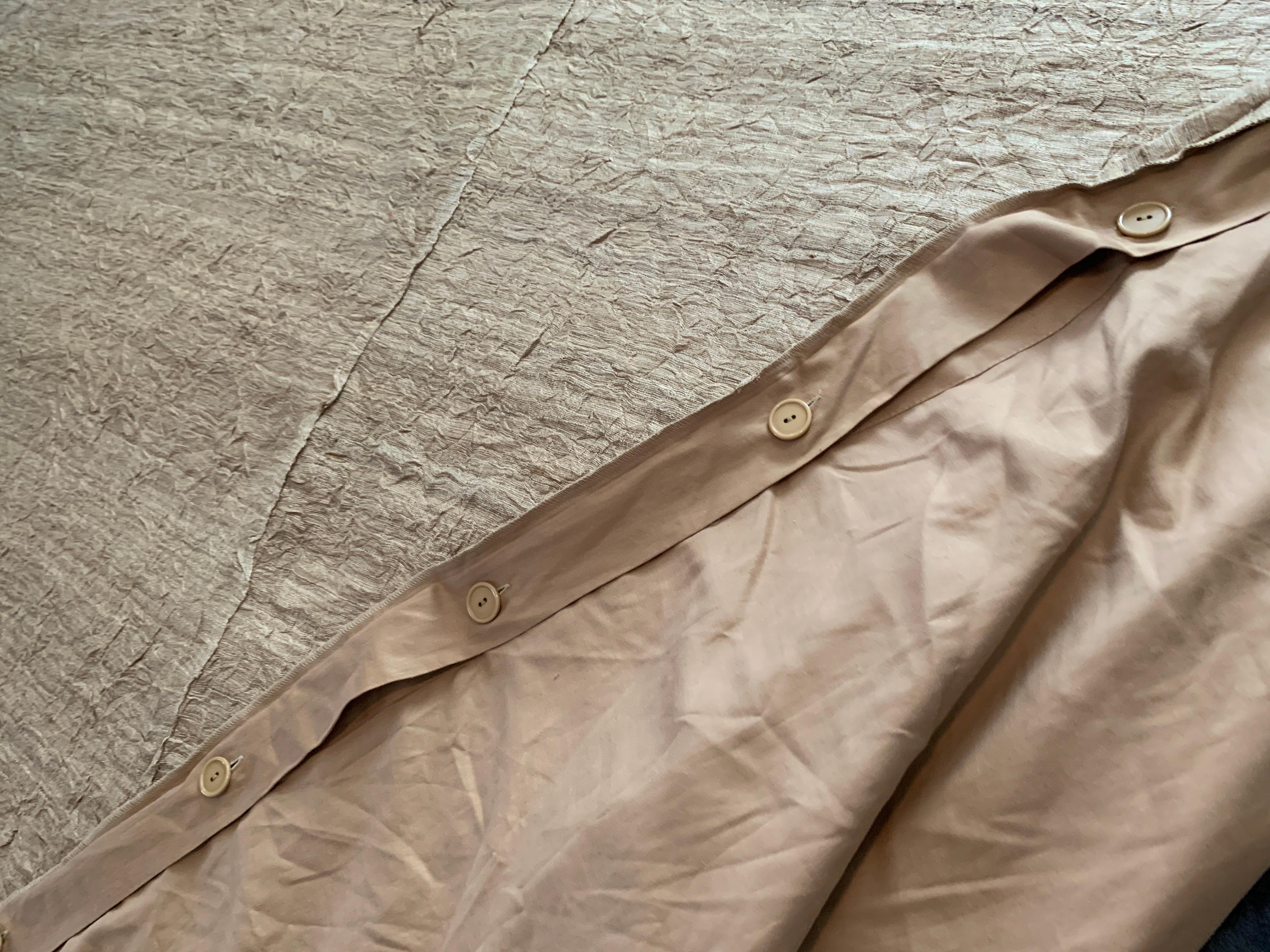 Contemporary New Gold Raw Silk King Sz Duvet w/ Down Comforter Filler from Luxe Bedding Set 