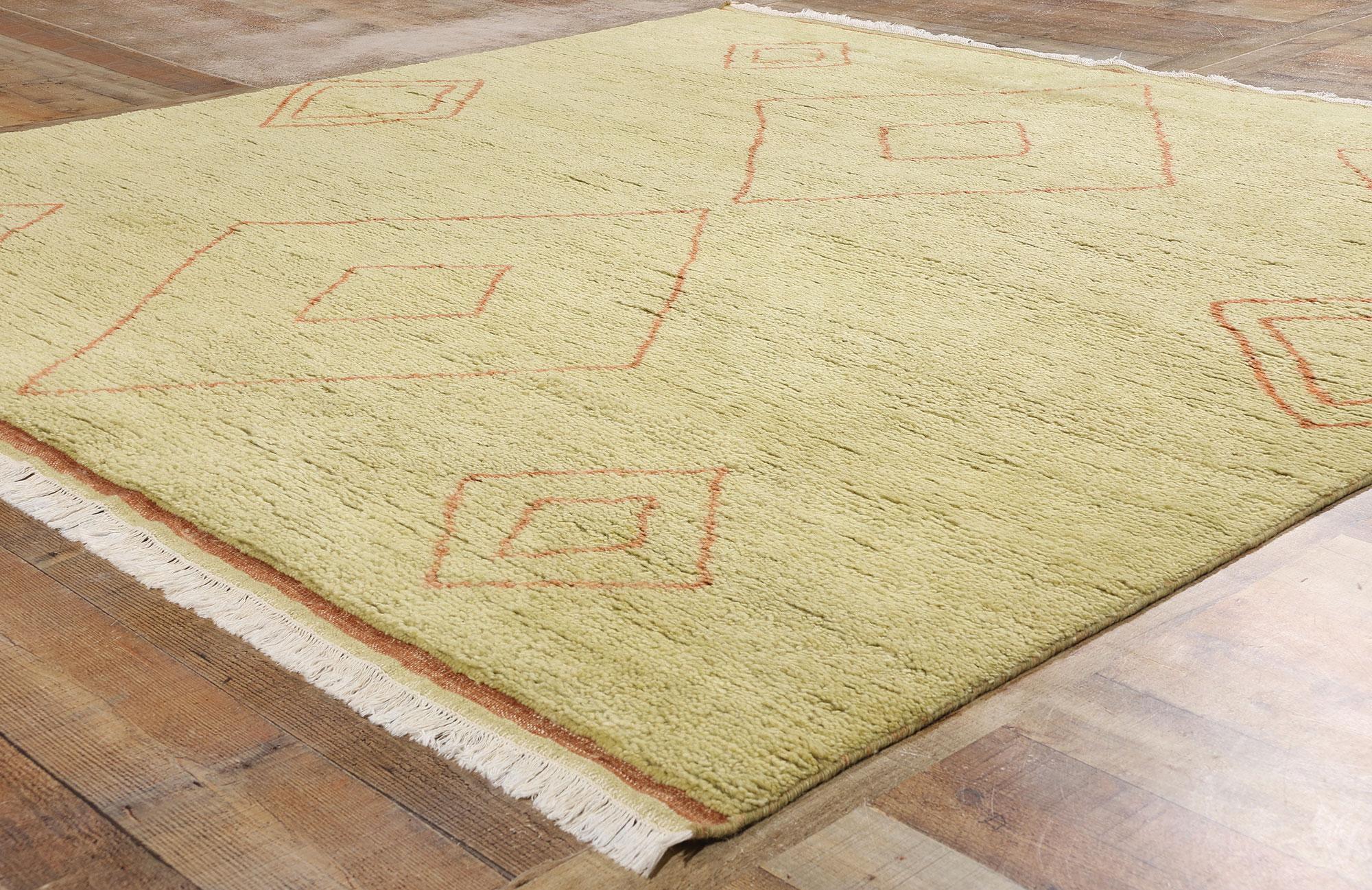 XXIe siècle et contemporain Nouveau tapis marocain moderne Golden Mesa, 08'03 x 08'00 en vente
