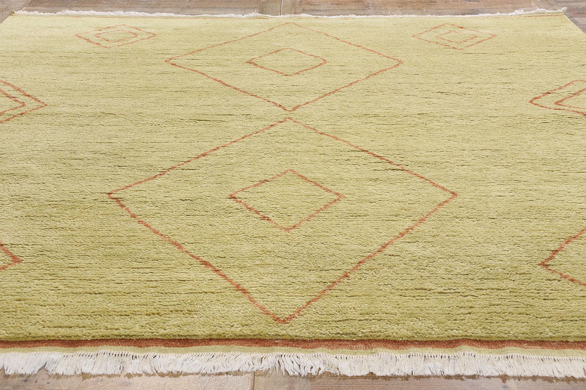 Laine Nouveau tapis marocain moderne Golden Mesa, 08'03 x 08'00 en vente