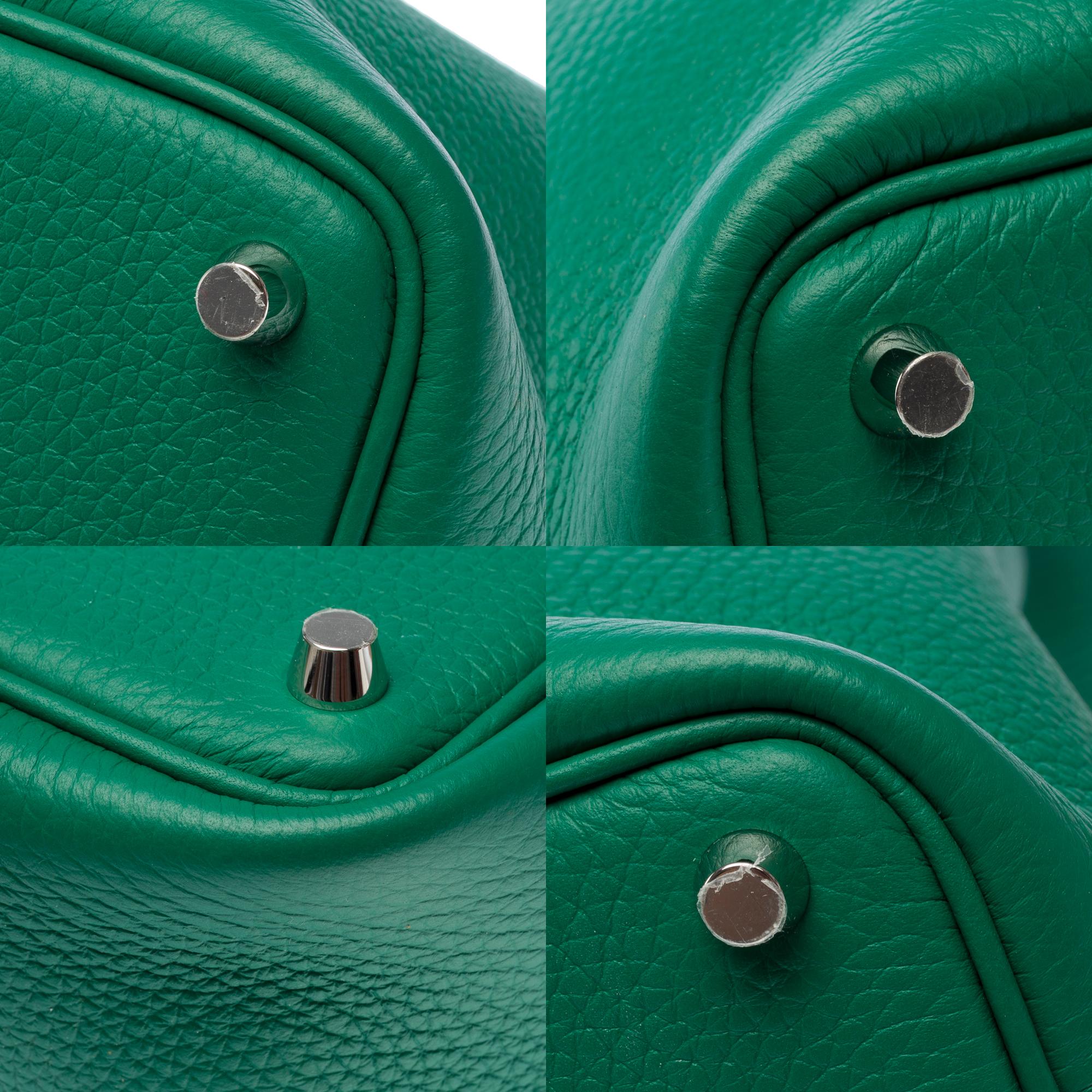 Nuova Splendida Hermès Picotin Lock 18 in pelle Greene & Greene Vertigo , PHW in vendita 7