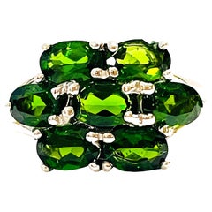 New Green Chrome Diopside Sterling Silver Ring