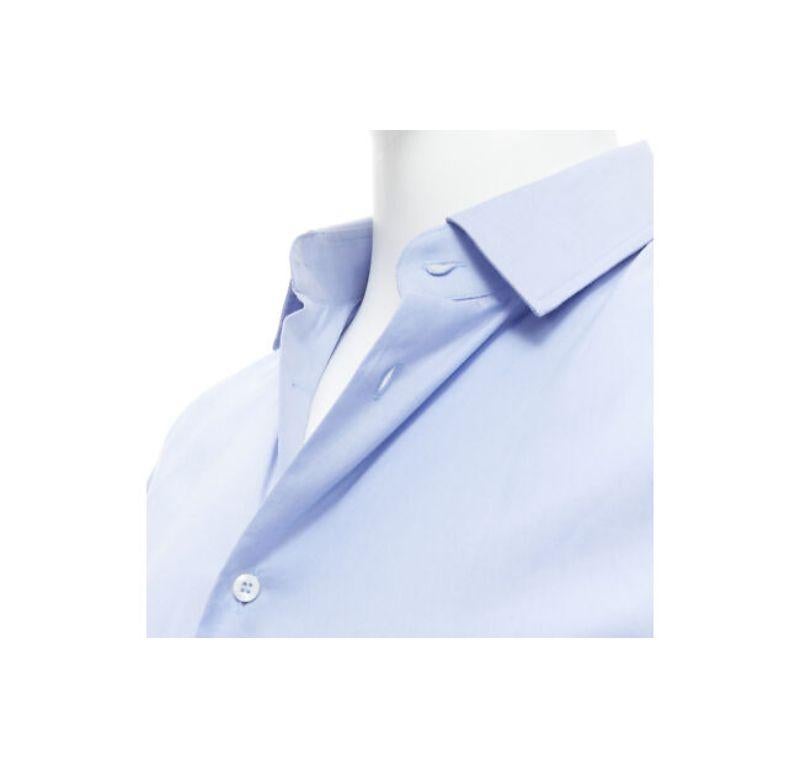 new GUCCI 100% cotton blue classic top stitches classic collar shirt EU38 S
Reference: EDTG/A00080
Brand: Gucci
Designer: Alessandro Michele
Material: Cotton
Color: Blue
Pattern: Solid
Made in: Italy

CONDITION:
Condition: New with tags.
Comes with: