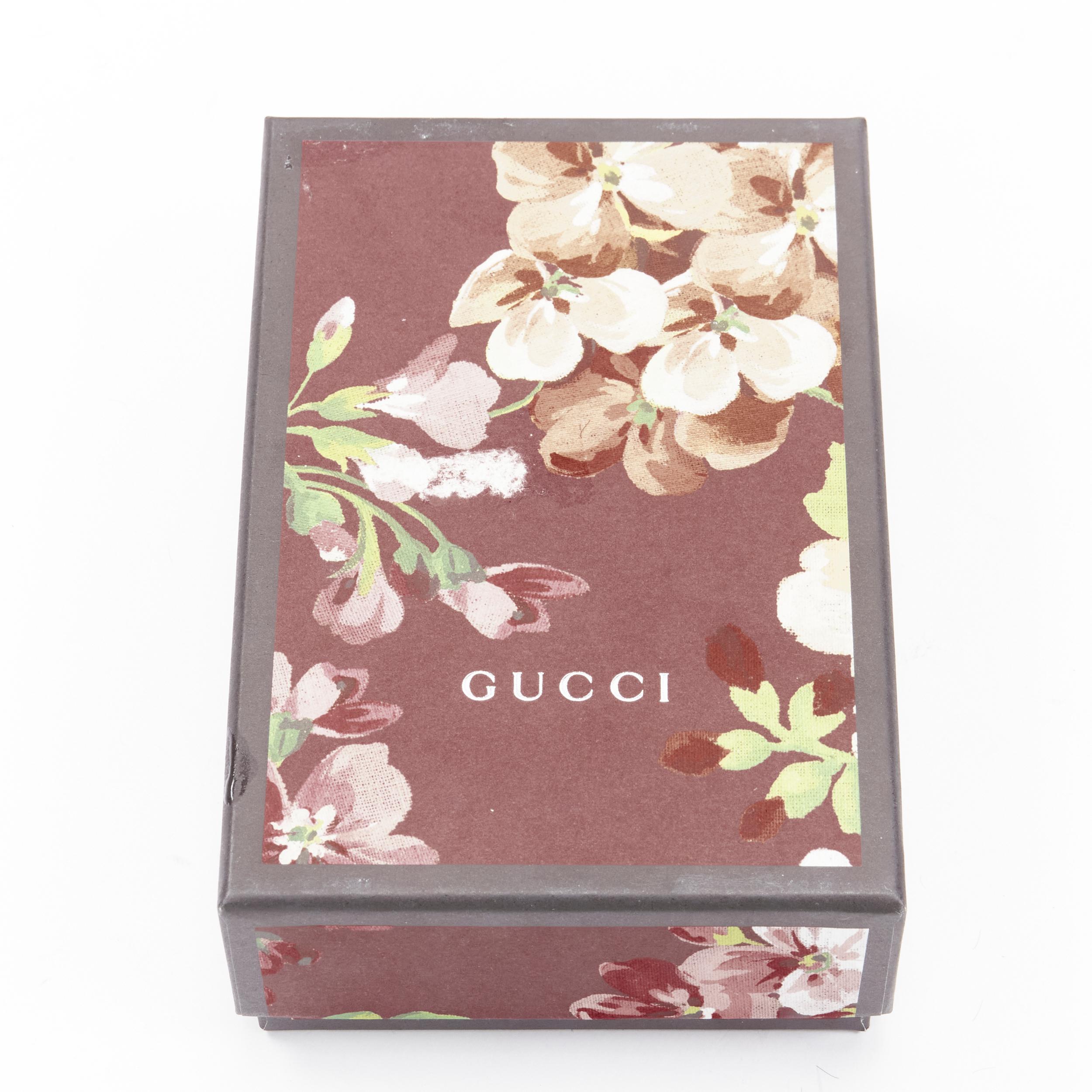 new GUCCI 570660 Zumi brown leather GG Horsebit bi-fold wallet on chain nano bag For Sale 4