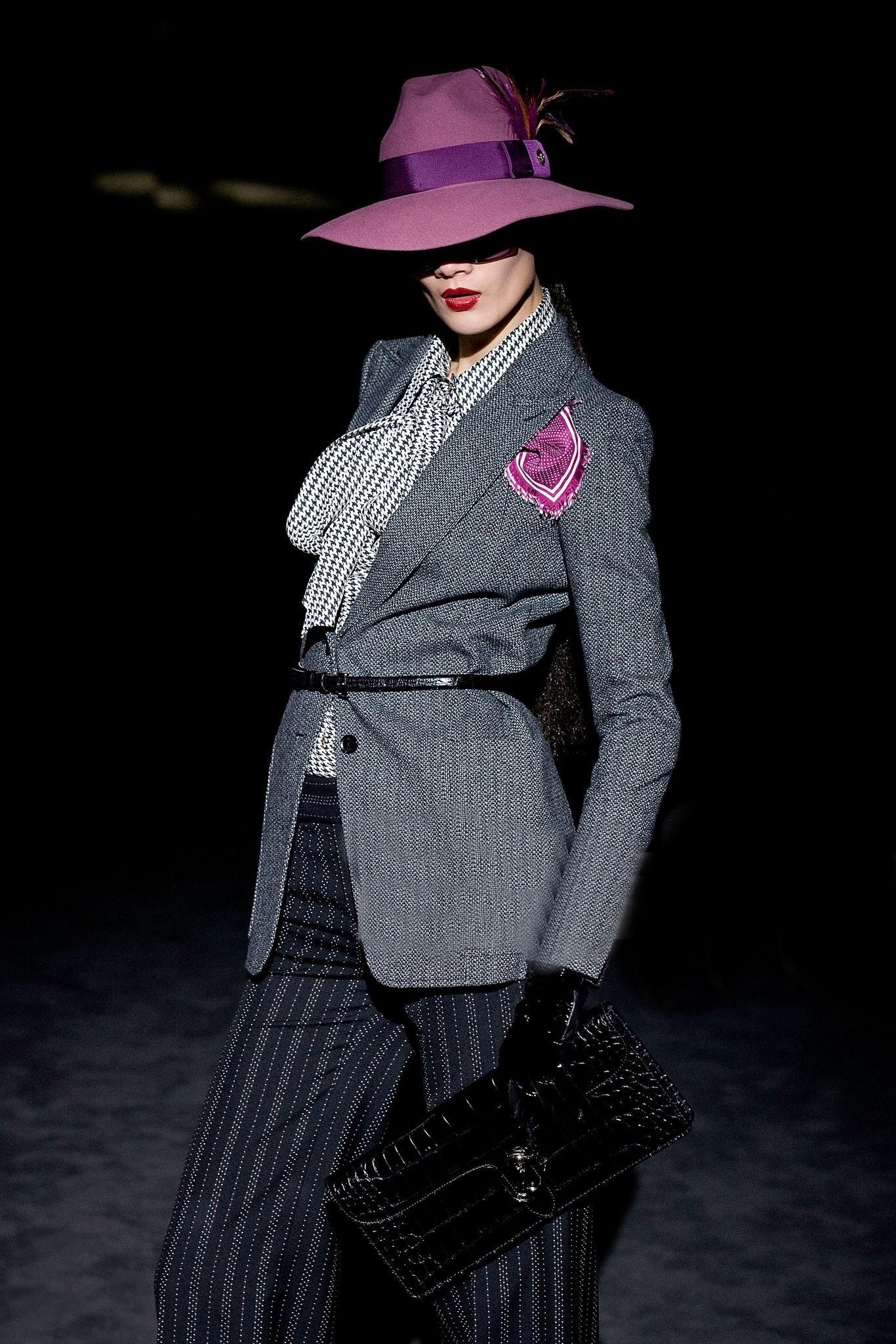 New Gucci 90th Anniversary Wool Runway Pants F/W 2011 Sz 40 For Sale 3