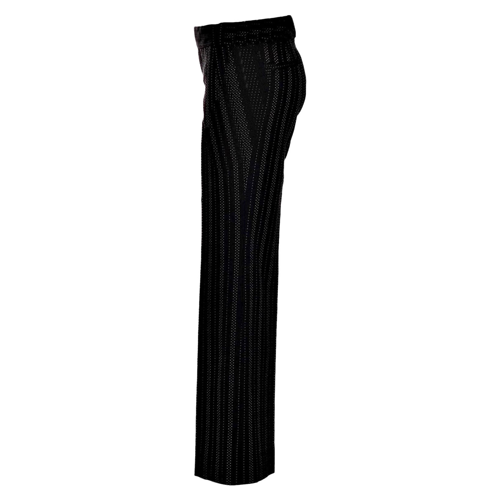 Pantalon de défilé Gucci automne/hiver 2011 rare
Nouveau 
$1425
Porté par Frida Giannini
La collection du 90e anniversaire de Gucci
Inspiré par Anjelica Huston de 1070 
Fermeture zippée et crochet sur le devant
Italien Sz 42
Deux poches