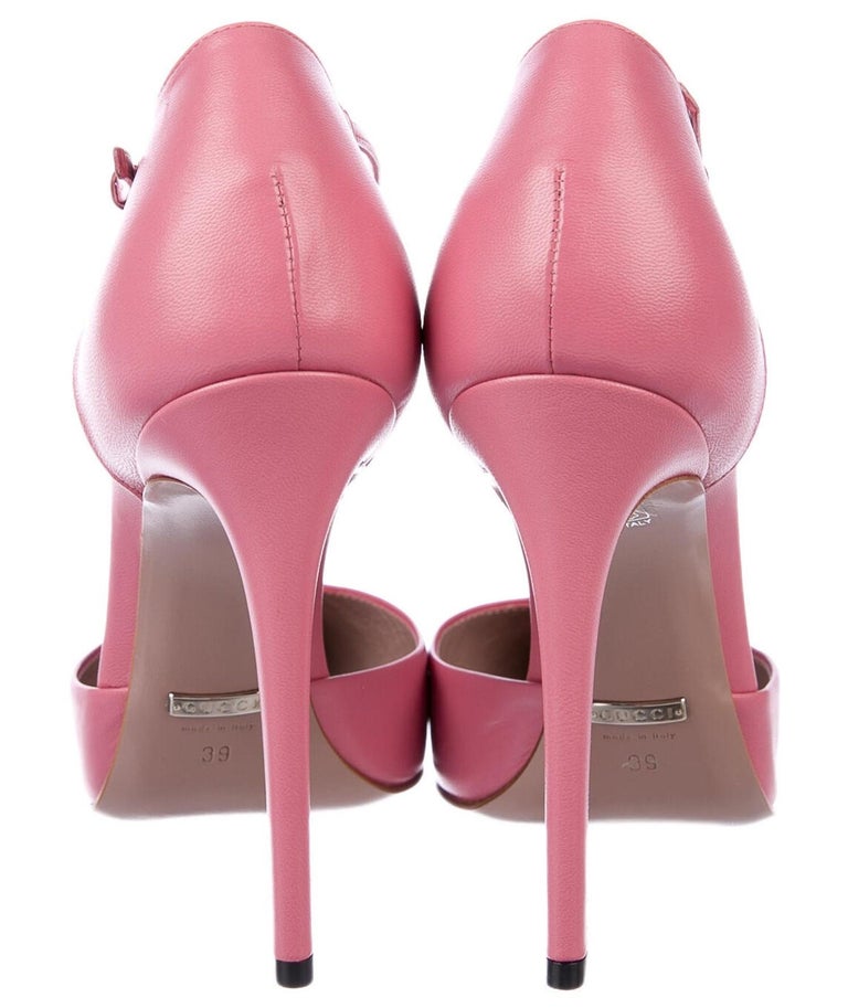 pink gucci platform heels