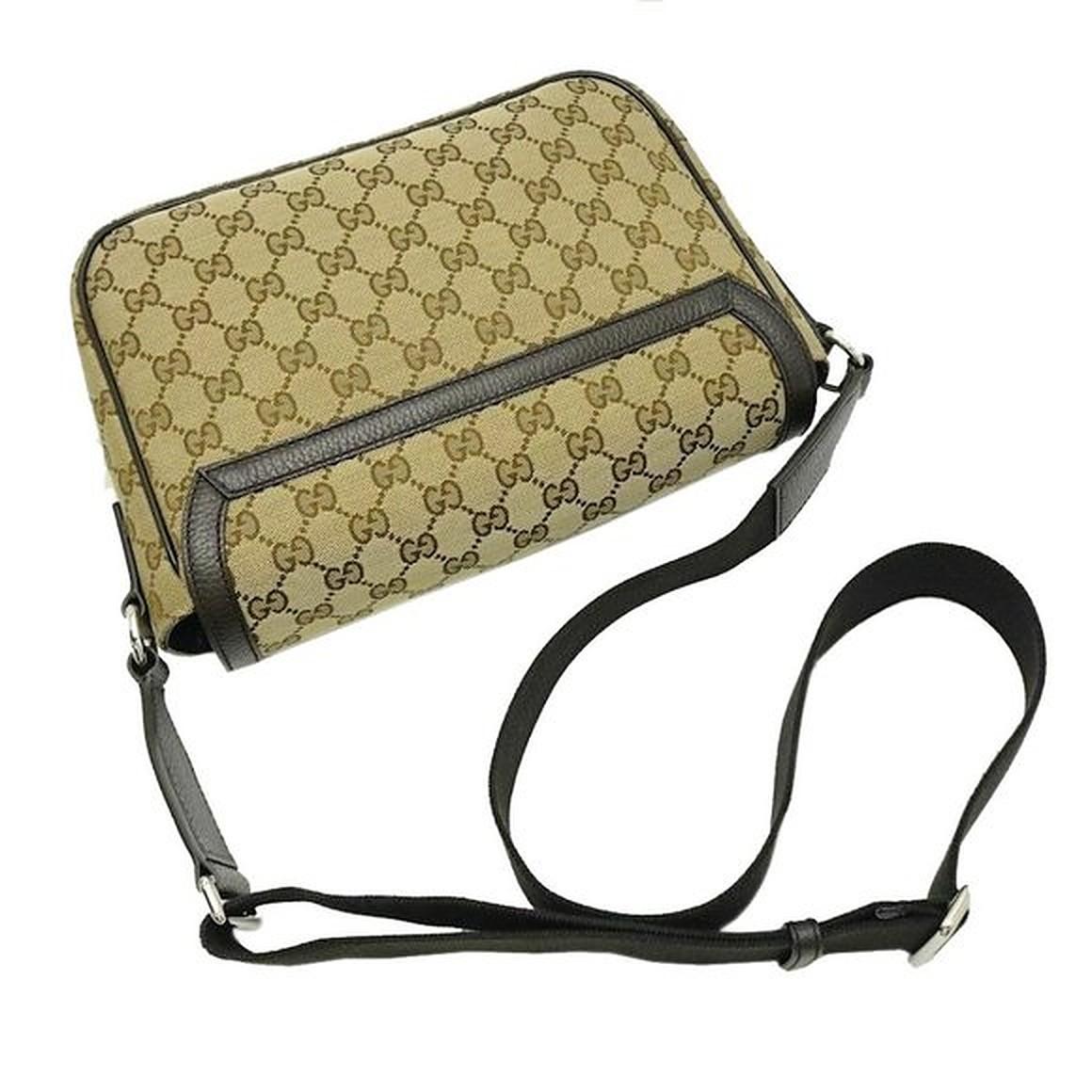 NEW Gucci Beige Brown GG Guccissima Monogram Canvas Crossbody Messenger