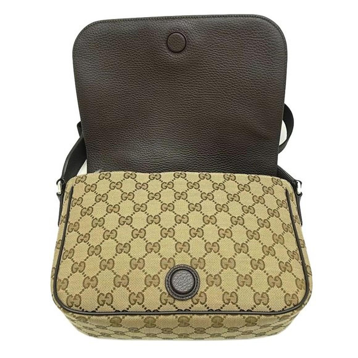 NEW Gucci Beige Brown GG Guccissima Monogram Canvas Crossbody Messenger