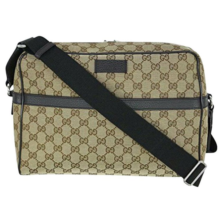 NEW Gucci Beige Brown GG Guccissima Monogram Canvas Crossbody Messenger