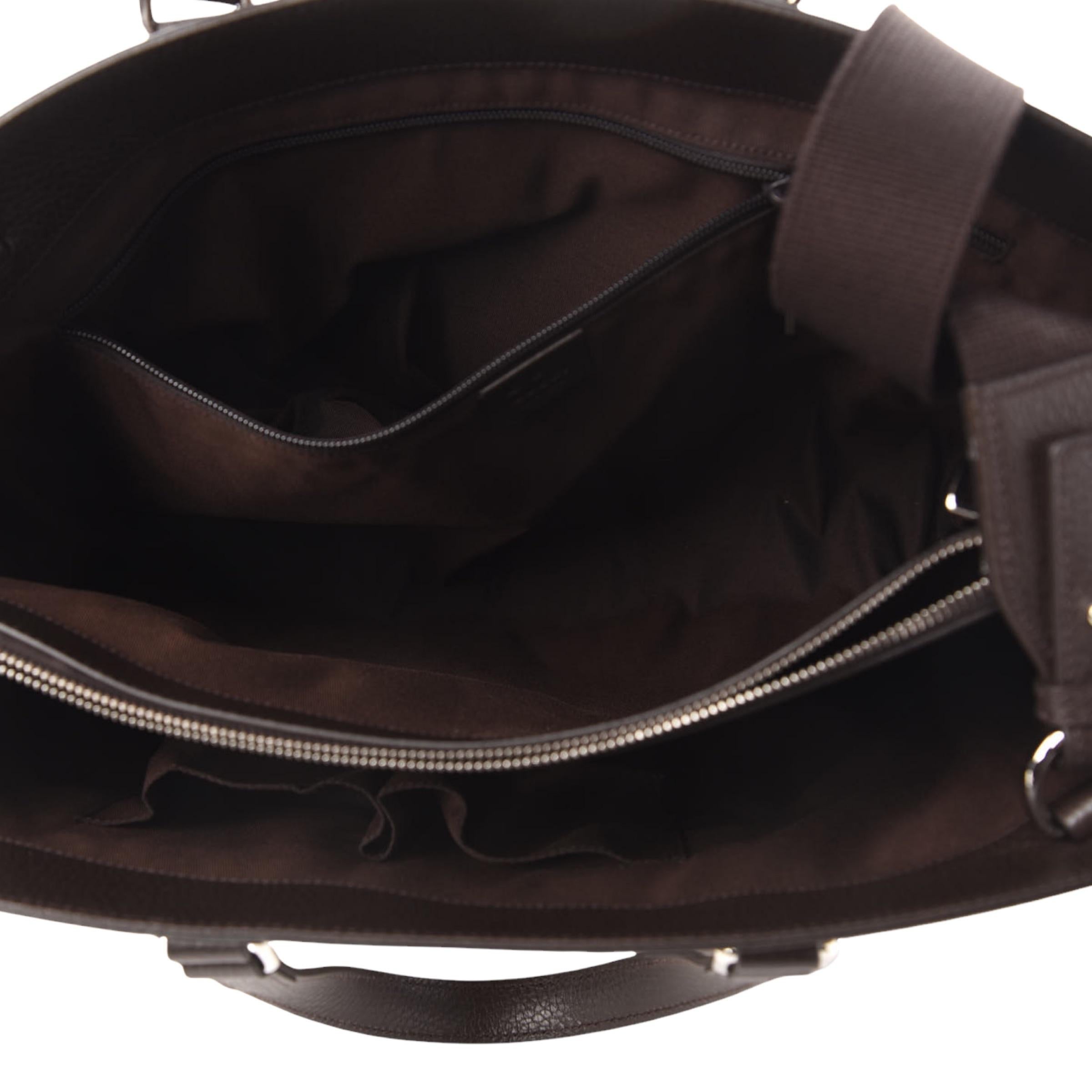 Gucci Große Joy Micro GG Guccissima Tragetasche aus Segeltuch in Beige und Braun im Angebot 6