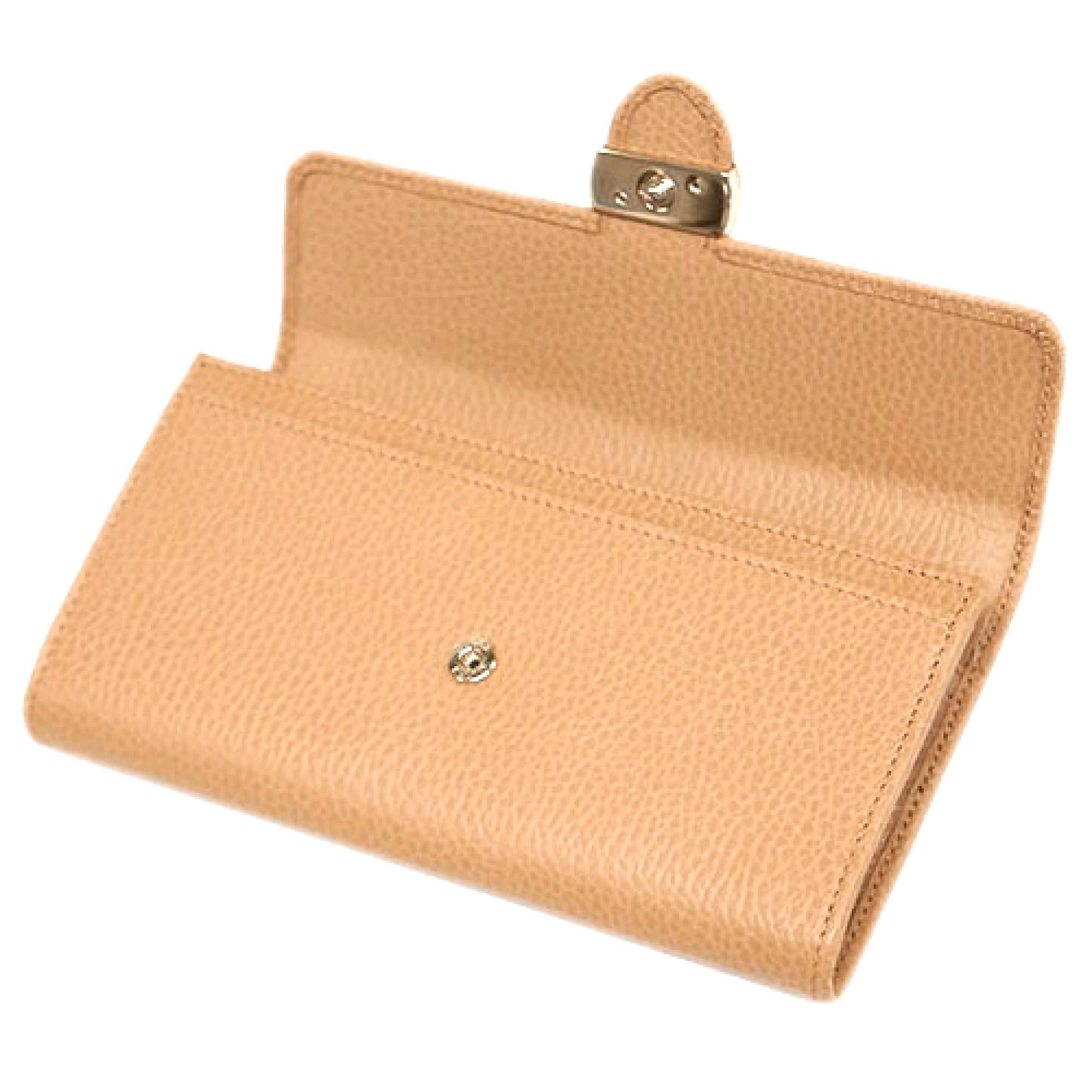 NEW Gucci Beige Interlocking G Leather Long Wallet Clutch Bag For Sale 2