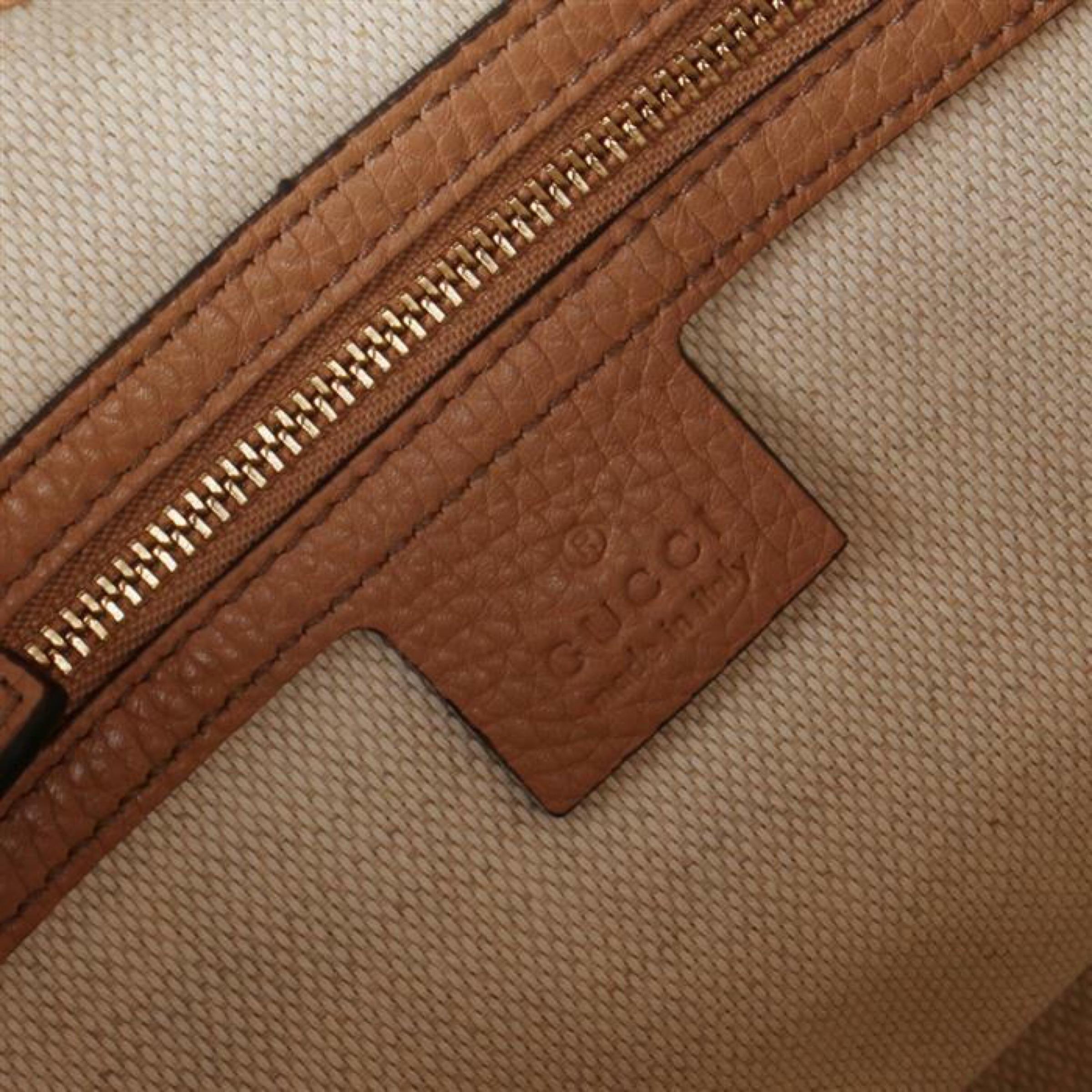 NEW Gucci Beige Pebbled Leather Medium Soho Chain Tote Shoulder Bag 7