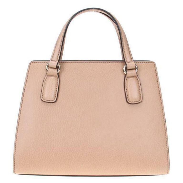 Gucci Soho Beige Leather Small Women's Tote Bag 607722