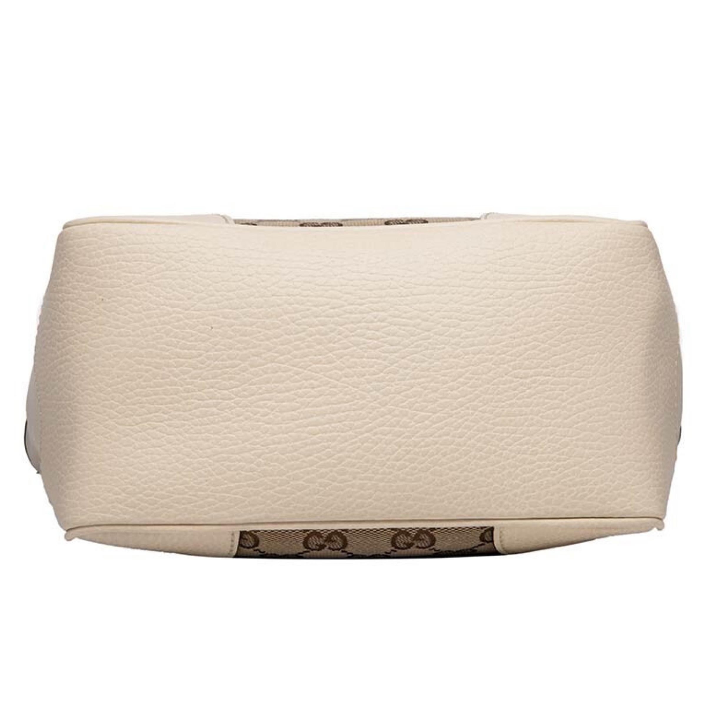 NEU Gucci Beige Weiß Bree GG Supreme Guccissima Crossbody Tote Bag im Angebot 6